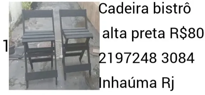 .Cadeira bistrô 