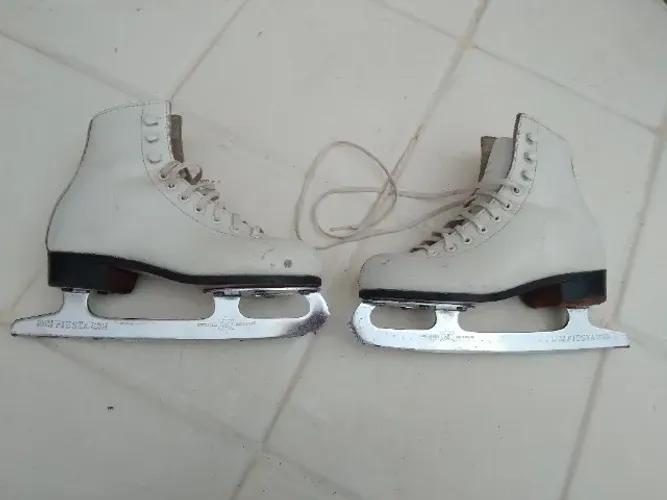 Patins Gelo Infantil Lâmina Mk England Tam 30 21cm Palmilha
