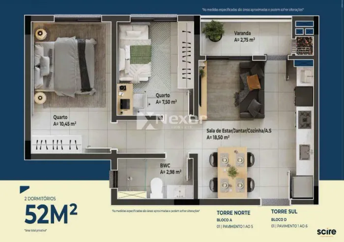 APARTAMENTO - 2 DORMITÓRIOS