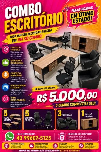 Móveis para escritório 