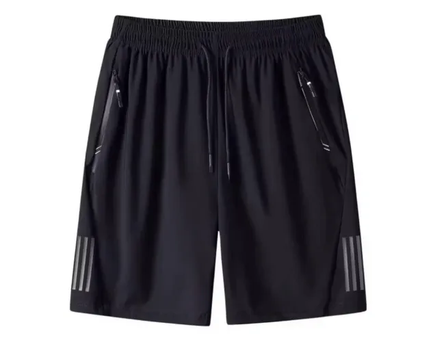 Short elastano preto e cinza 