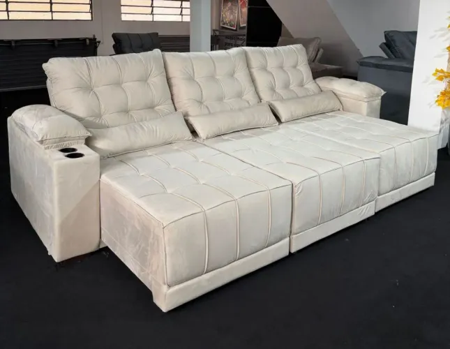 Sofá retrátil reclinável D33 Bariloche 2,90