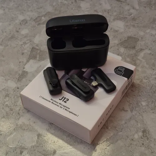 Microfone Lapela Duplo Ulanzi J12 Lightning (iPhone)