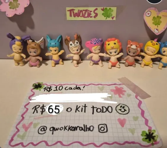 Twozies - 9 bonecos de coleção!!!
