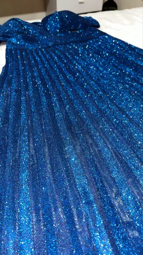 Vestido de festa Azul Brilhante