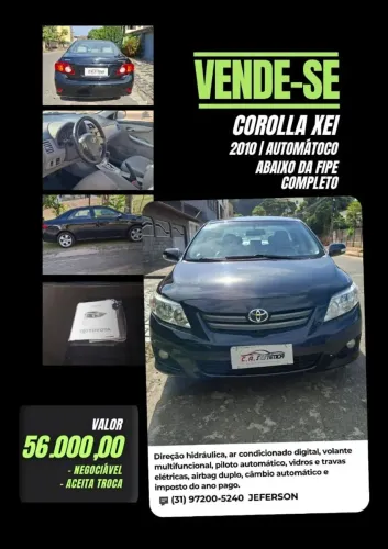 Toyota Corolla XEI 1.8/1.8 Flex 16V Aut. 2010
