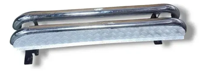Par Estribo Chevrolet S10 Cabine Simples 1996 2002 Prateado