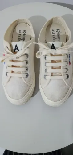 Tênis ( mule) Superga "Alexa chung" ( modelo :2292 Cot Hook) original. Tam.34.br /Usada.