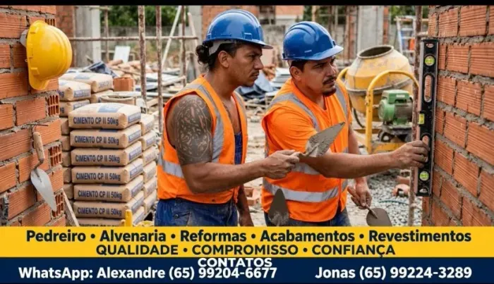 Serviço de pedreiro.