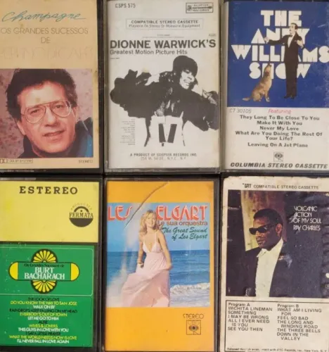Lote de Fitas K7 Originais - Artistas Clássicos (Venda Individual ou Lote)