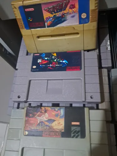 Lote de cartuchos Aladdin, Killer Instinct, F-Zero