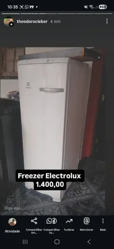 Freezer vertical eletrolux