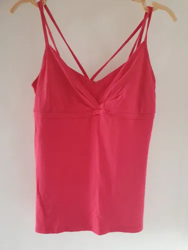 Blusa alcinha decote duplo