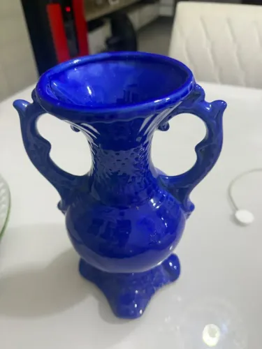 Peça decorativa azul