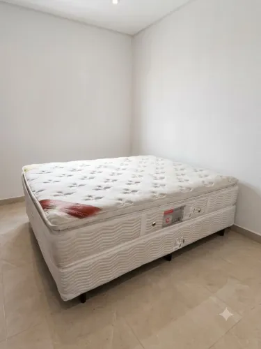CAMA CASAL BOX E COLCHÃO ORTHOCRIM