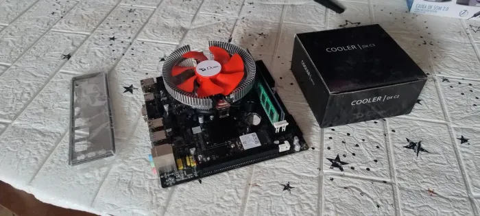 Placa mãe 1150 + core i3 4160 + 8gb ram + Cooler - kit upgrade NOVO de quarta geração