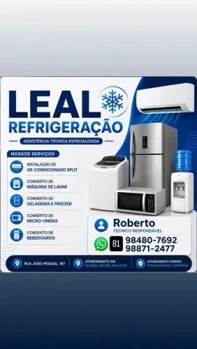LEAL REFRIGERAÇÃO - ASSISTÊNCIA TÉCNICA ESPECIALIZADA