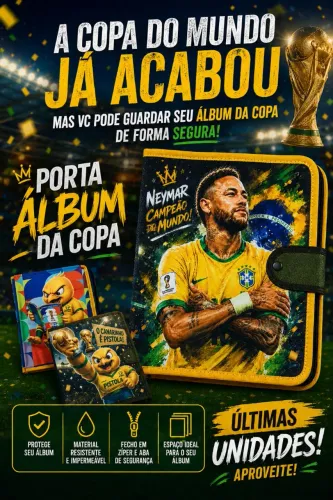 Agora vc pode guardar seu álbum da copa 2026 de forma segura 
