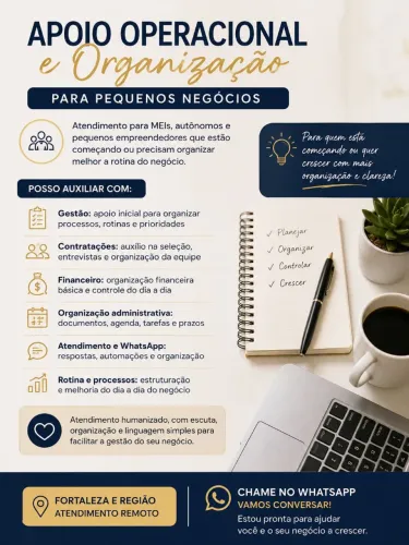 Apoio Operacional e Organização para Pequenos Negócios