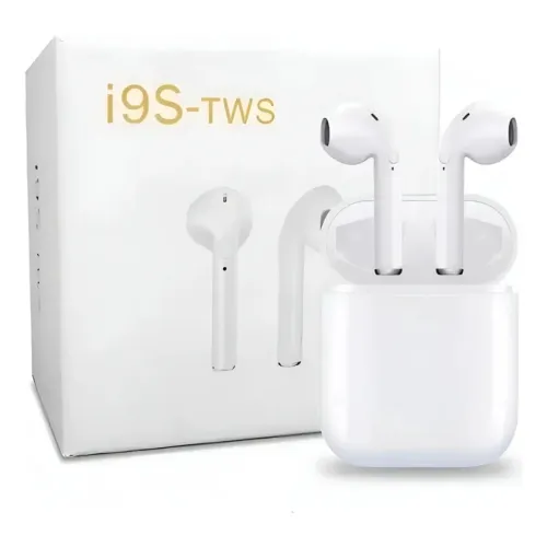 Fone Ouvido Gamer Bluetooth I9S TWS Sem Fio Branco Com Microfone