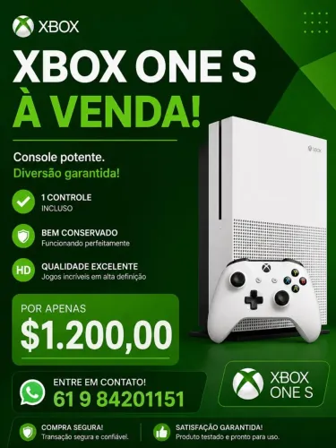 XBOX ONE S ZERADO