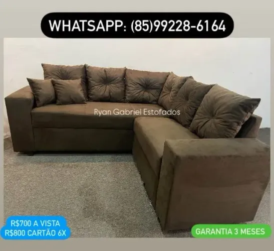 Promoção Sofá de Canto Direto da Fábrica