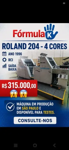 Máquina Roland 200 ( 4 cores )