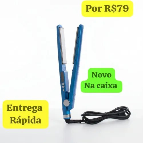 Prancha de cabelo liso - alisa e modela em minutos