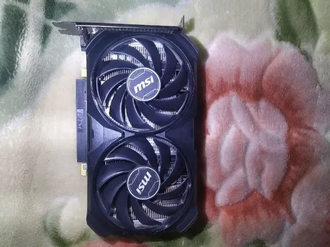 Placa de Vídeo RTX 4060 TI Ventus 2X Black 8G OC MSI NVIDIA GeForce, 8GB GDDR6, DLSS