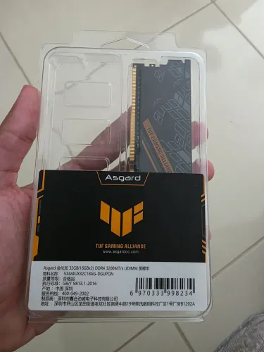 Memória RAM 16GB DDR4, Asgard TUF Gaming, 3200MHz