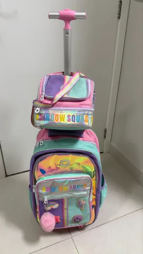 Kit mochila de rodinhas 360°