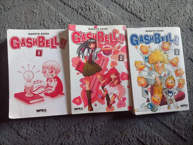 Gash Bell manga vol. 1,2 e 3
