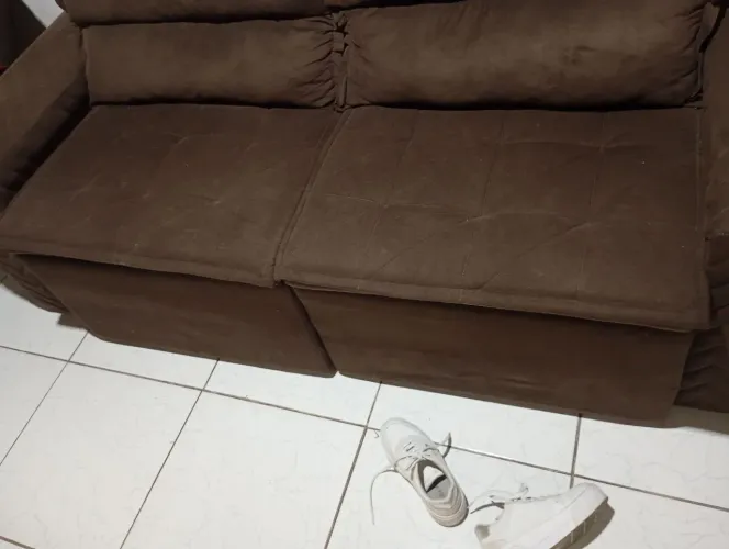 Sofá retrátil 3 lugares 