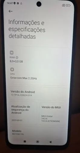 Vende-se celular redmi note 10 5g 