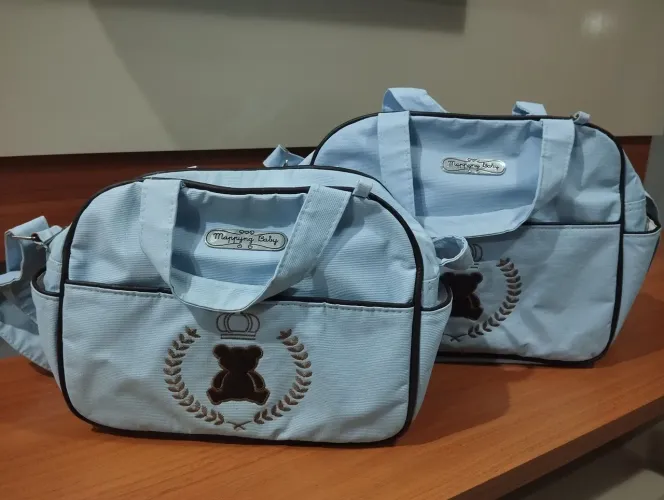 BOLSA MATERNIDADE + 02 KITS PARA BERÇO 