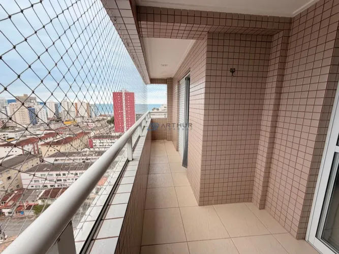 Apartamento para locação em Praia Grande com 2 quartos sendo 1 suíte na Ocian