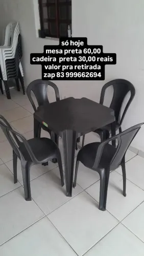 Vendemos cadeira na cor preta  apenas 30 reais avista 