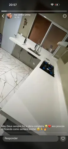 Fabricamos pias de cozinha em porcelanato 