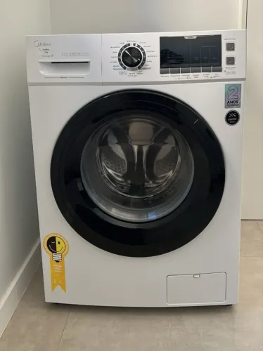Lavadora Midea branca 11kg 110v muito nova!