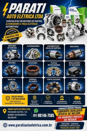 ALTERNADOR E MOTOR DE PARTIDA