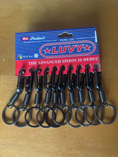Chaveiro mosquetão com mola Argola 10uni