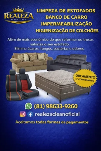 Limpeza de Estofados | Sofá, Cama e Bancos Automotivos