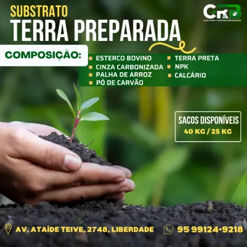 Substrato / Terra Preparada de Qualidade para o seu Plantio