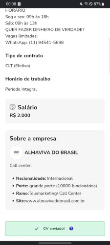 Trabalho em casa escrição embaixo pra todo estado
