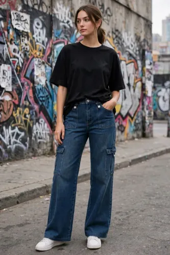 Calça jeans Cargo XL