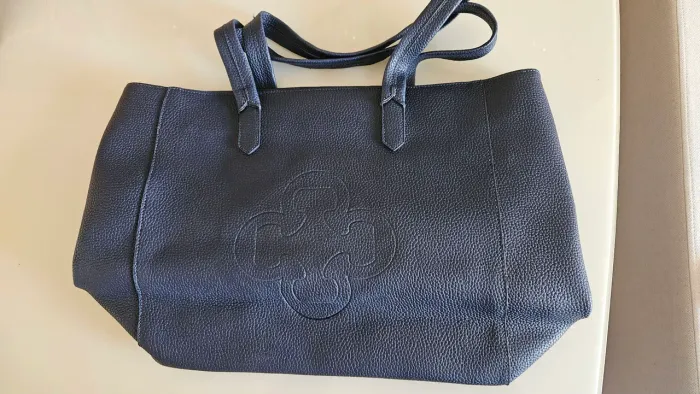 Bolsa Capodarte Azul Marinho em Couro
