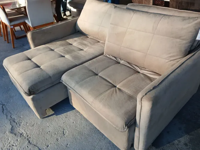 Sofa retrátil reclinável, madrinha 1,80, 18x sem juros