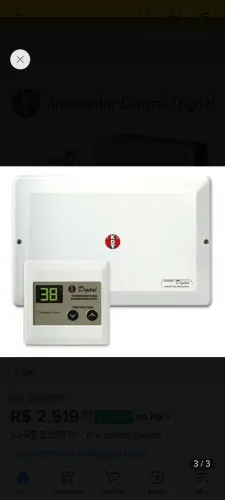 Aquecedor de água elétrico