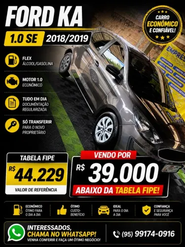 Ford KA 1.0 Se/se Plus Tivct Flex 5P 2019