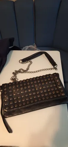 Bolsa couro tachinhas